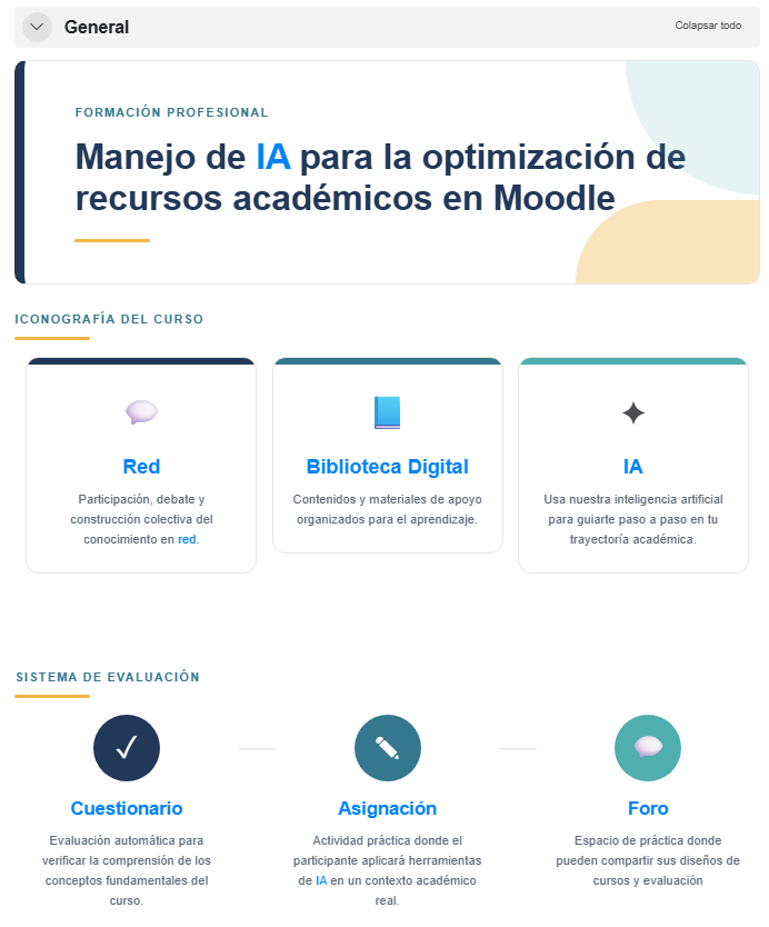 Curso Moodle optimizado